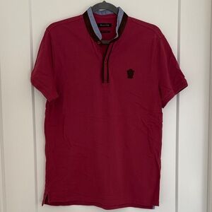 Massimo Dutti Red Polo Shirt